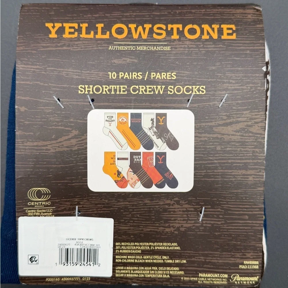 Yellowstone Authentic Merchandise Shortie Crew Socks